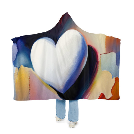 Soft Heart - Hooded Blanket & Pillow Bundle